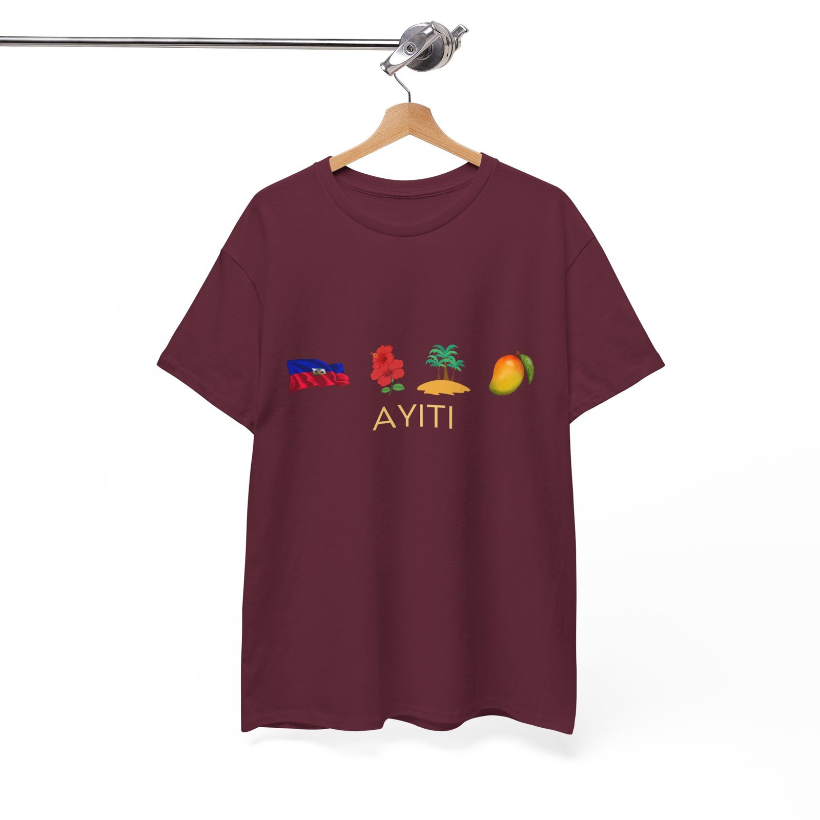 Ayiti Emoji Tee — Haiti Flag, Map & Mango Graphic T-Shirt - Image 24