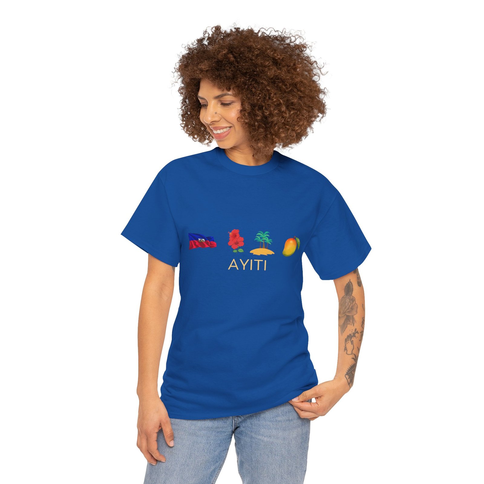 Ayiti Emoji Tee — Haiti Flag, Map & Mango Graphic T-Shirt - Image 33