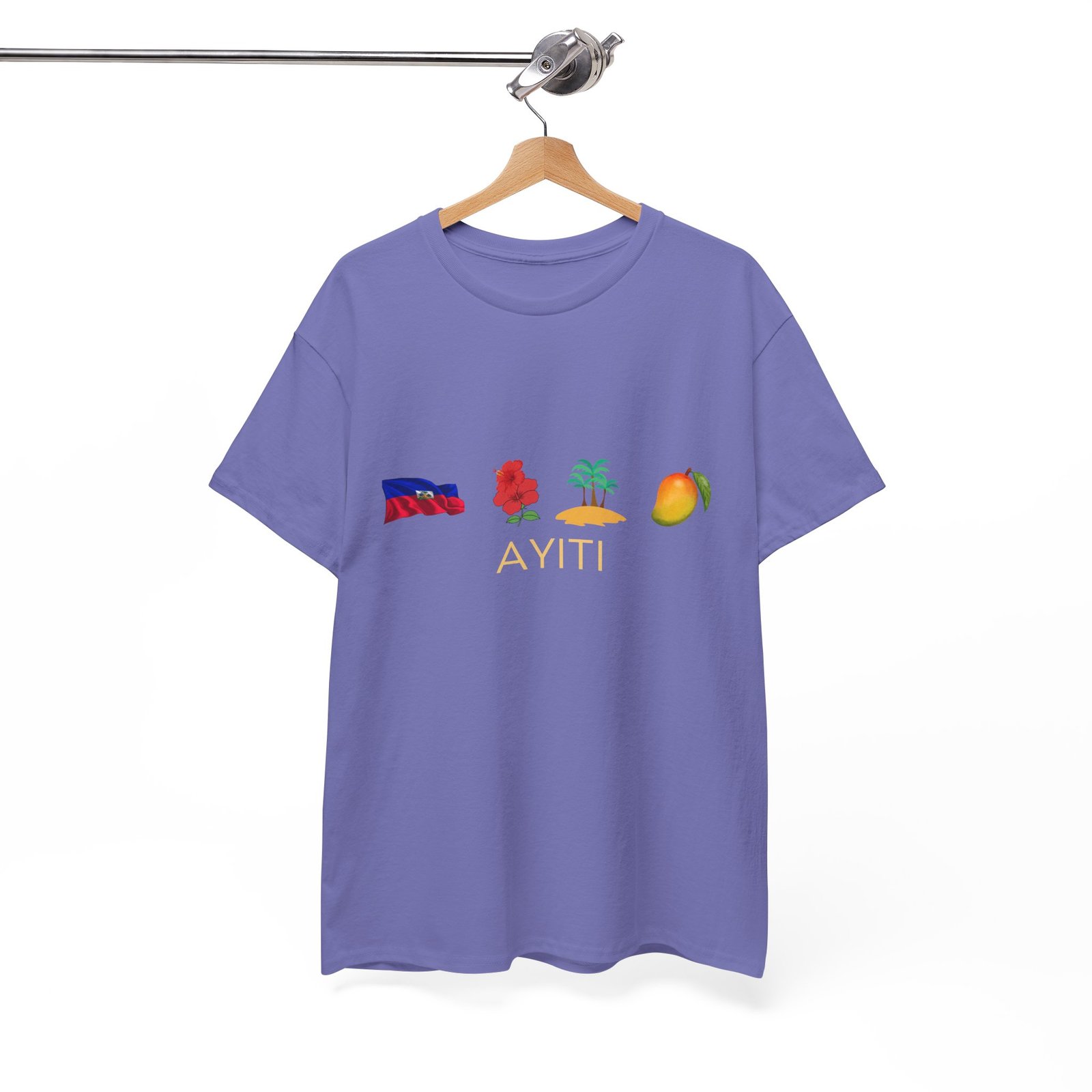 Ayiti Emoji Tee — Haiti Flag, Map & Mango Graphic T-Shirt - Image 44