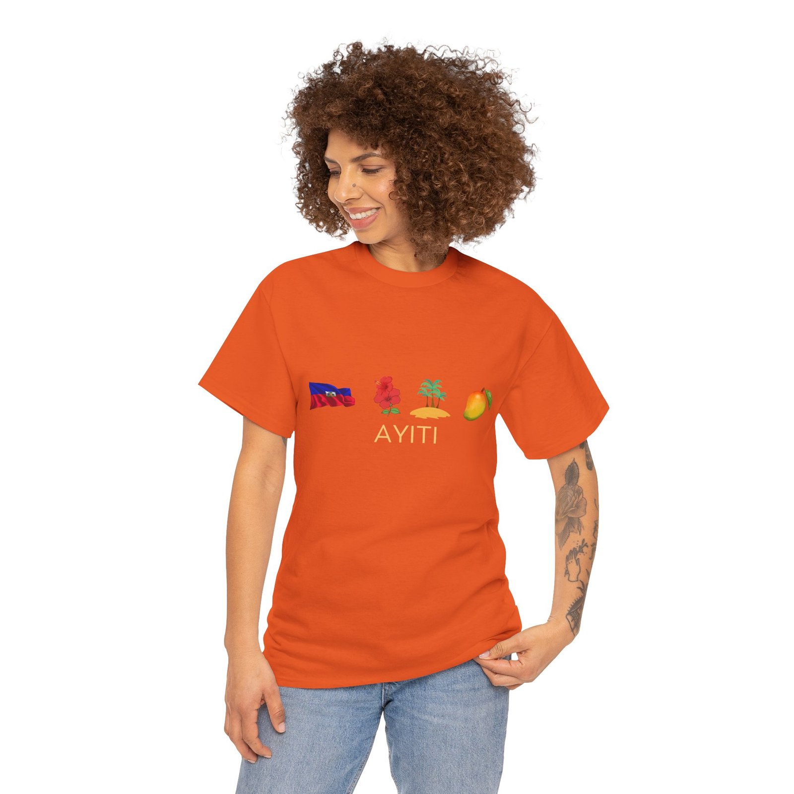 Ayiti Emoji Tee — Haiti Flag, Map & Mango Graphic T-Shirt - Image 18