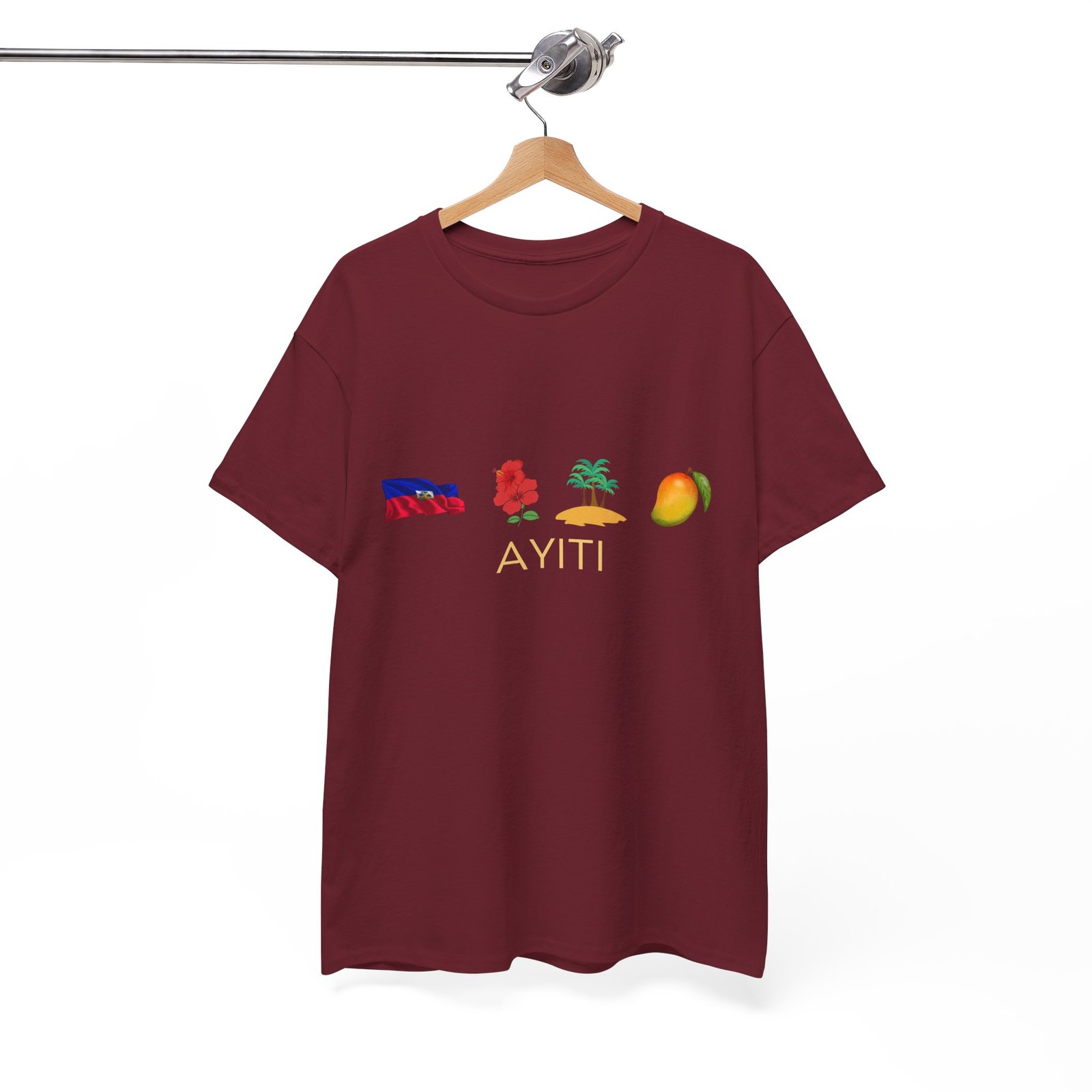 Ayiti Emoji Tee — Haiti Flag, Map & Mango Graphic T-Shirt - Image 49