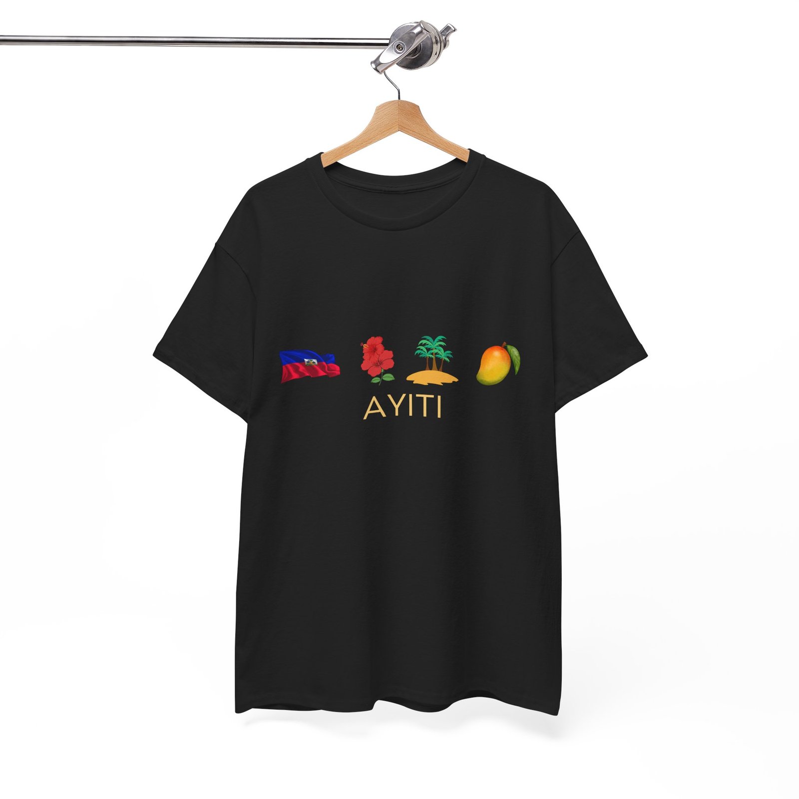 Ayiti Emoji Tee — Haiti Flag, Map & Mango Graphic T-Shirt - Image 14