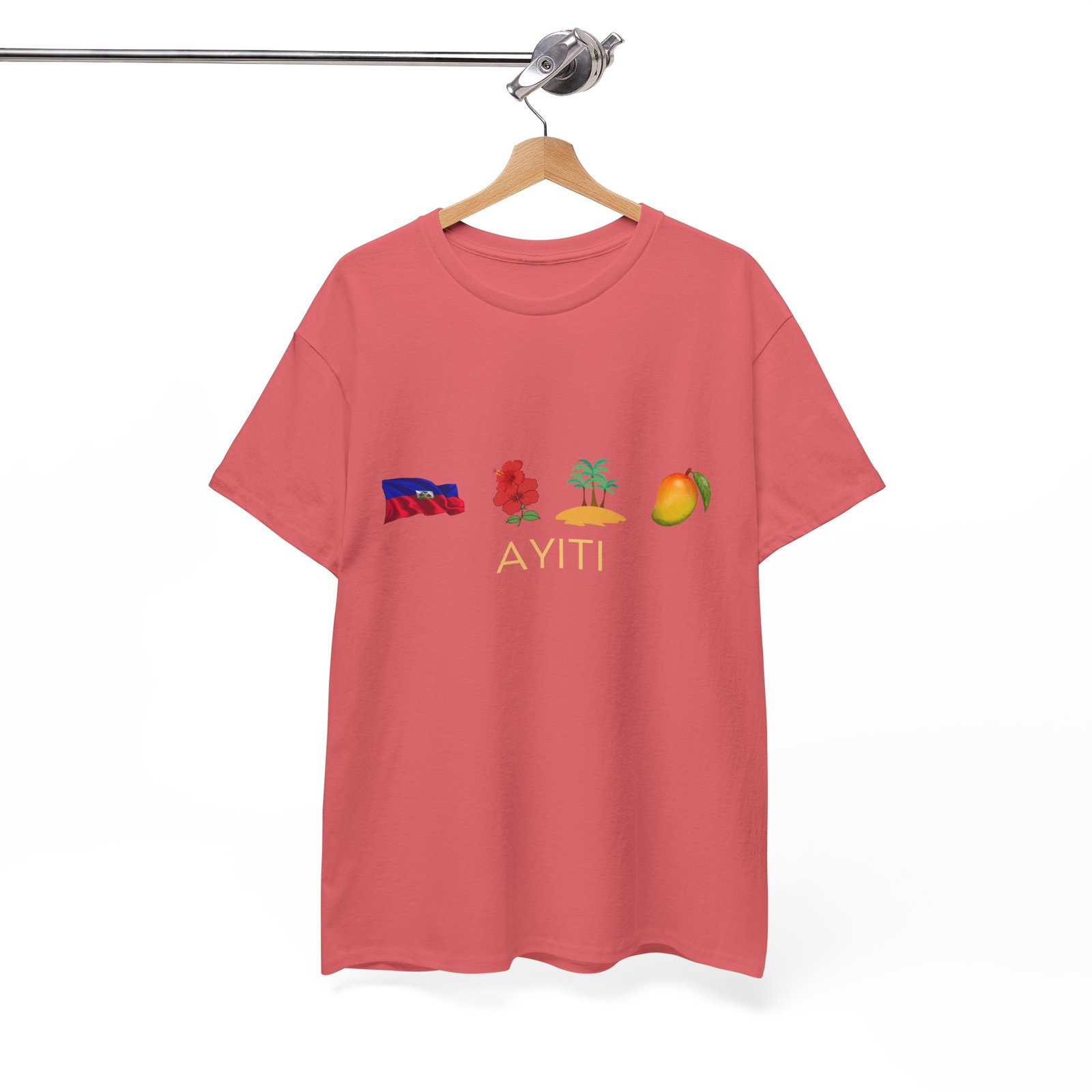 Ayiti Emoji Tee — Haiti Flag, Map & Mango Graphic T-Shirt - Image 9