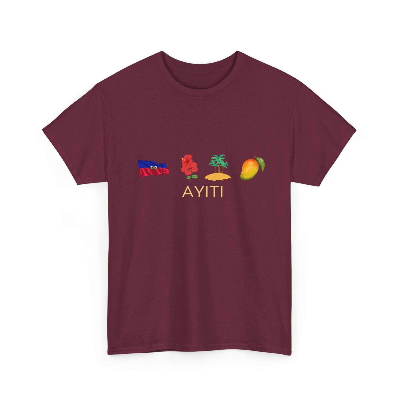 Ayiti Emoji Tee — Haiti Flag, Map & Mango Graphic T-Shirt - Image 22
