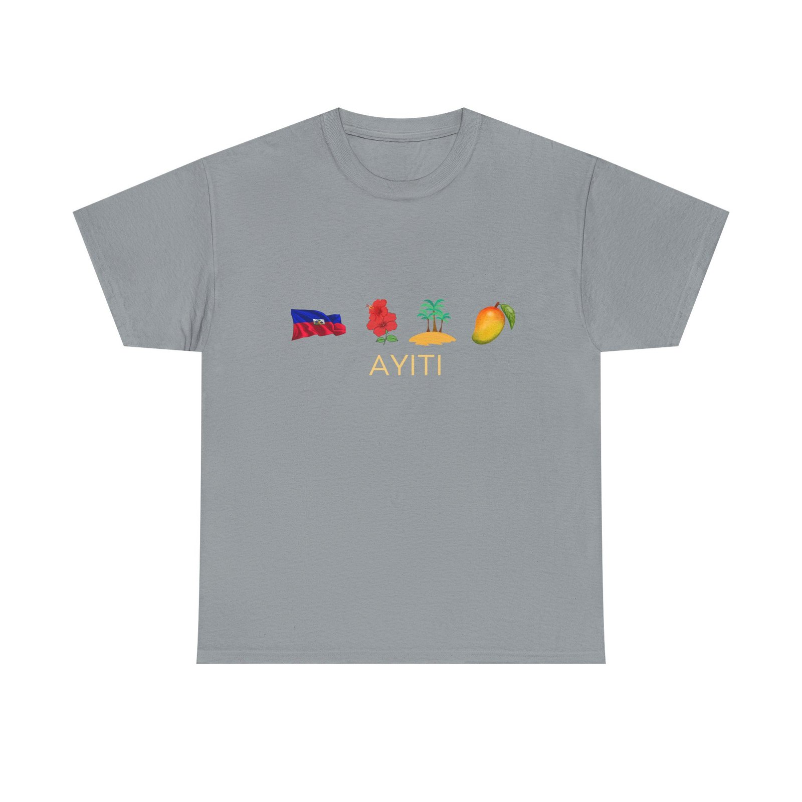Ayiti Emoji Tee — Haiti Flag, Map & Mango Graphic T-Shirt - Image 26