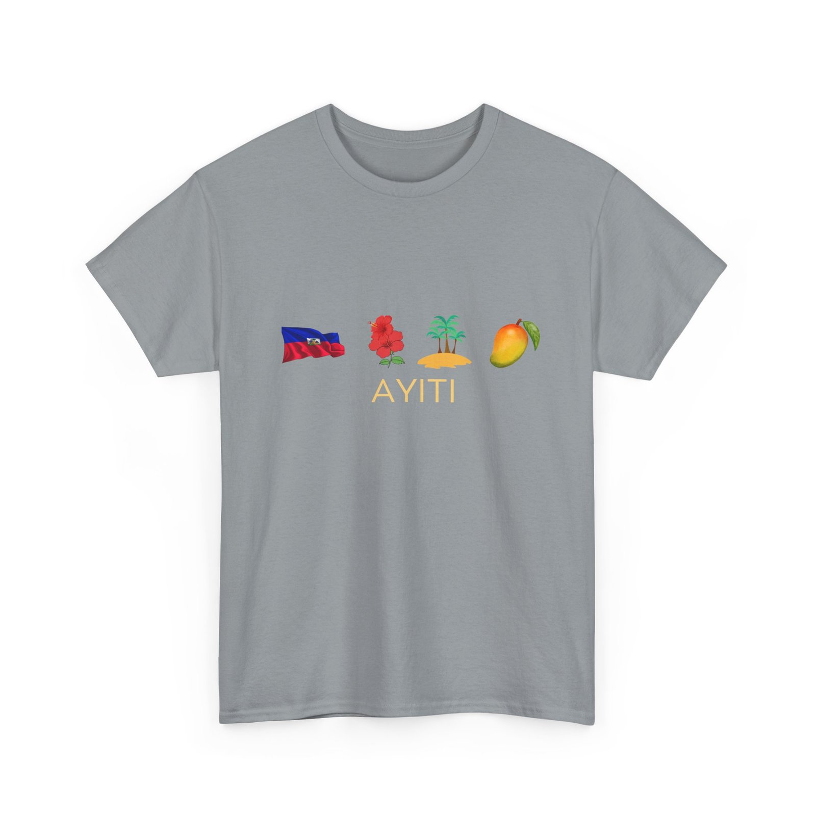 Ayiti Emoji Tee — Haiti Flag, Map & Mango Graphic T-Shirt - Image 27