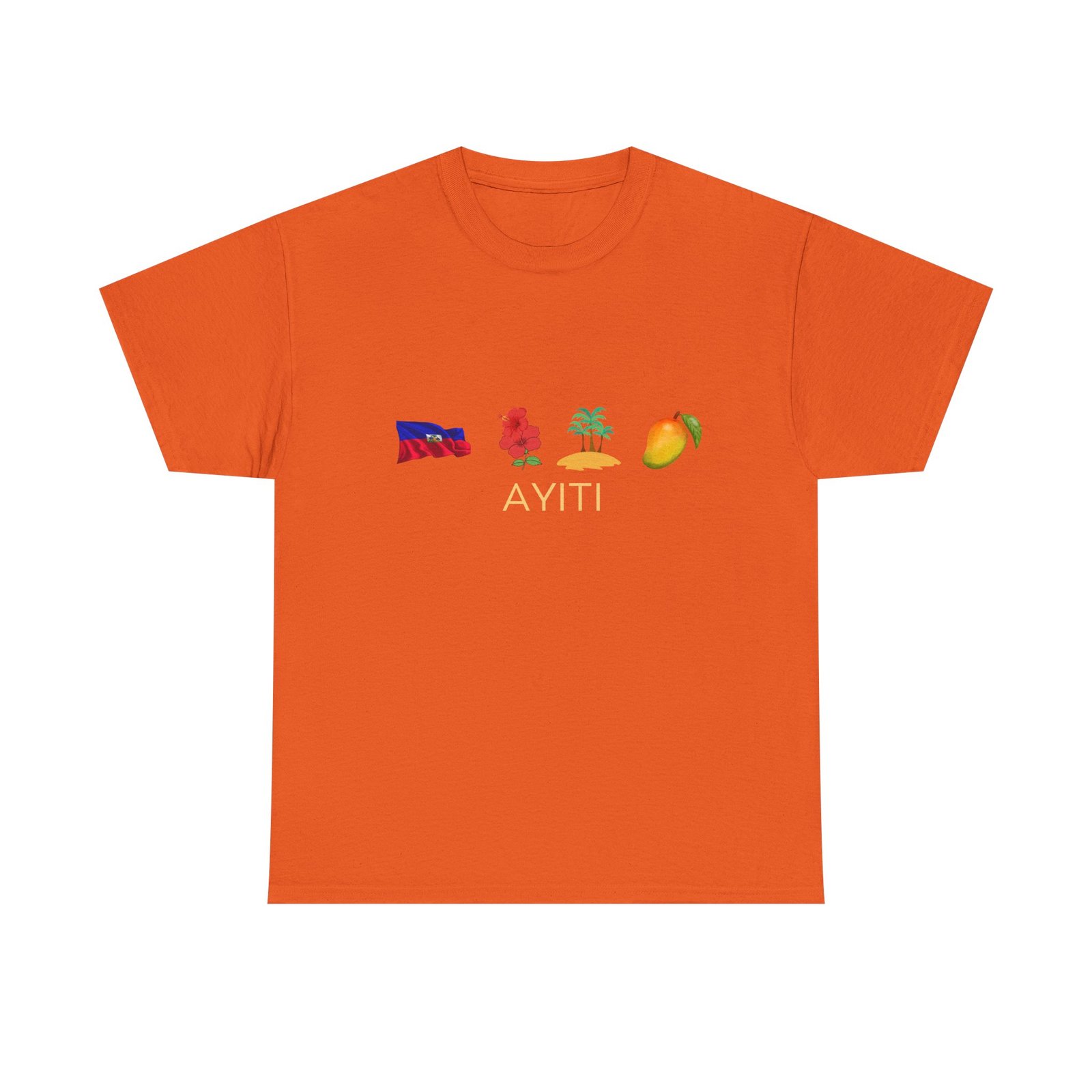Ayiti Emoji Tee — Haiti Flag, Map & Mango Graphic T-Shirt - Image 16