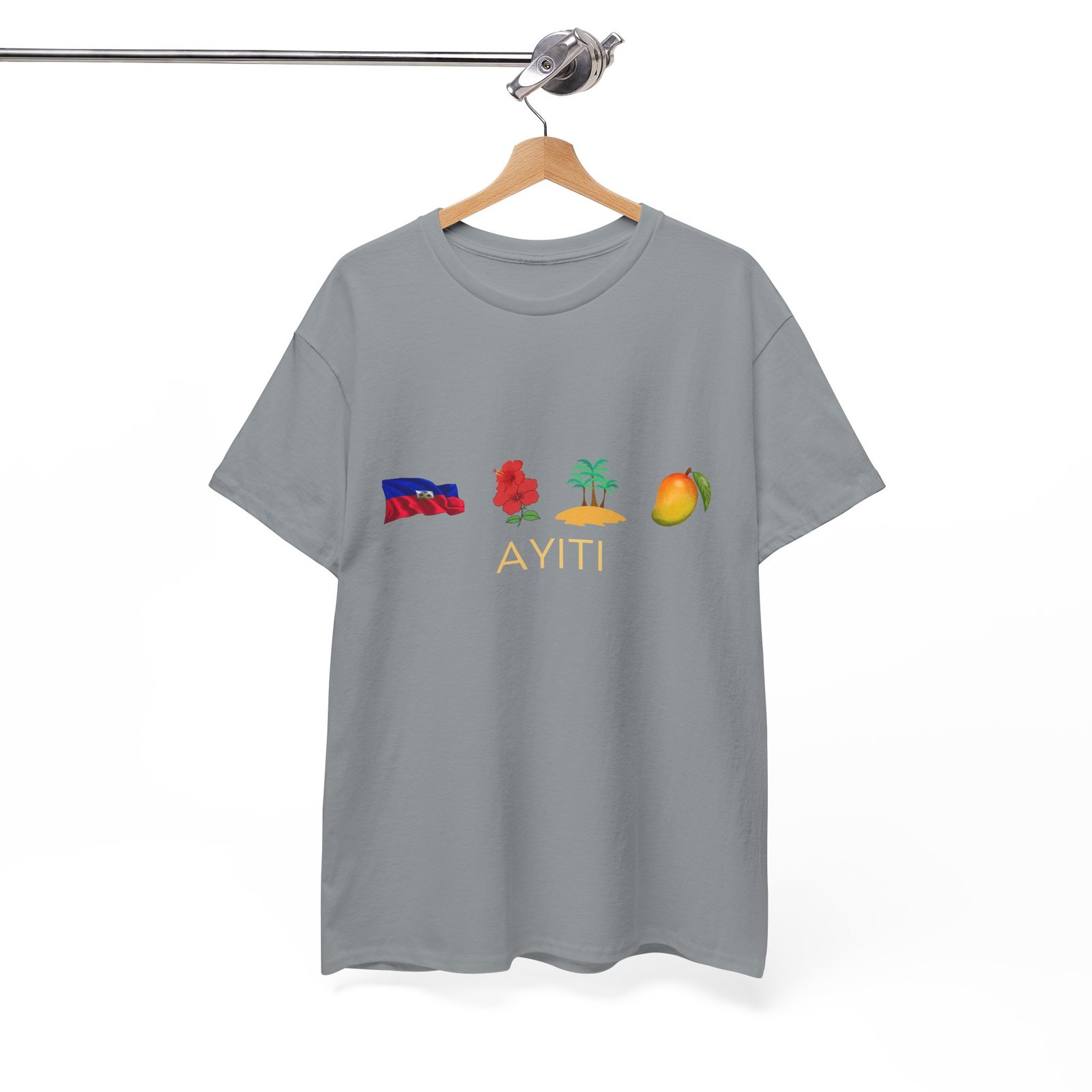 Ayiti Emoji Tee — Haiti Flag, Map & Mango Graphic T-Shirt - Image 29