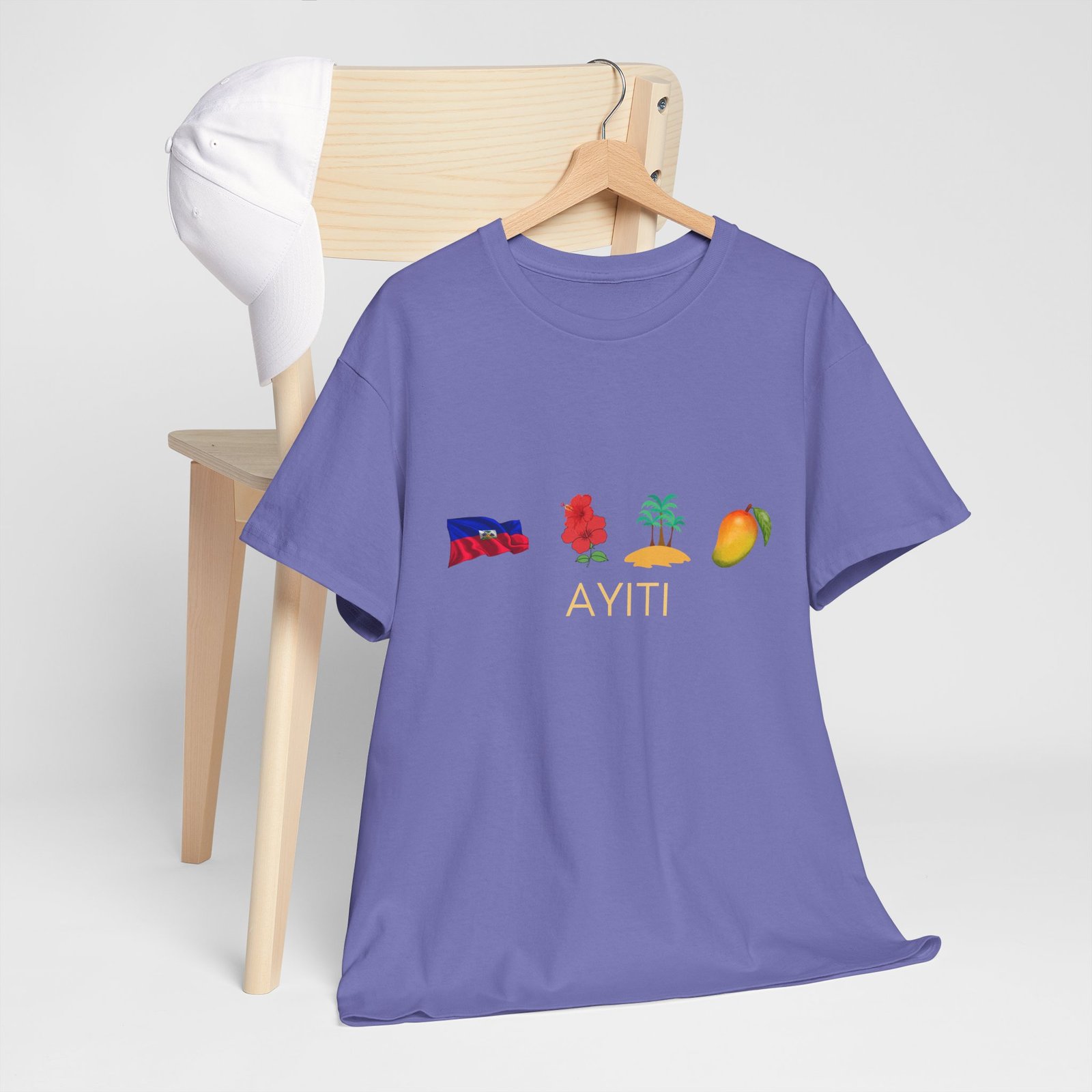 Ayiti Emoji Tee — Haiti Flag, Map & Mango Graphic T-Shirt - Image 45