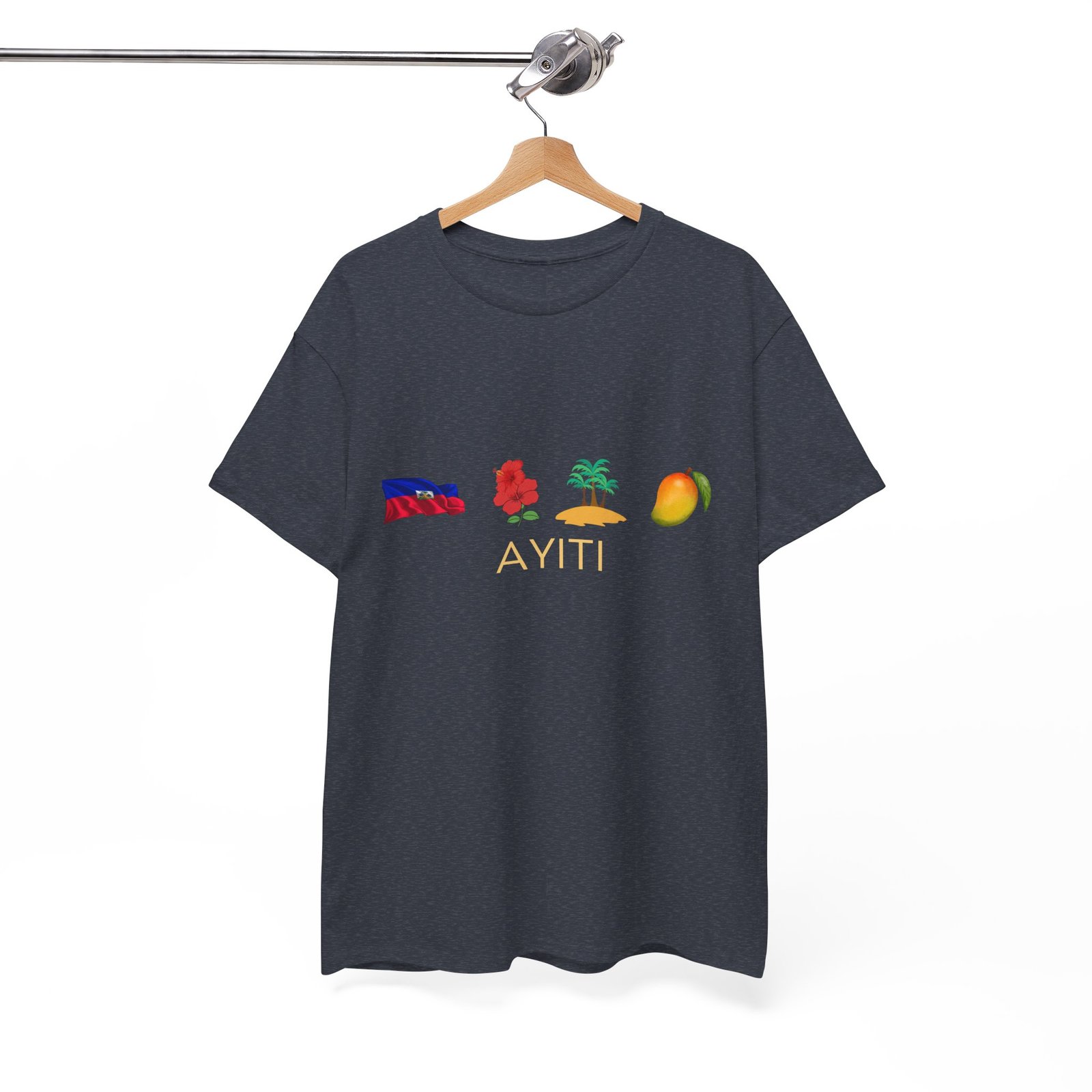 Ayiti Emoji Tee — Haiti Flag, Map & Mango Graphic T-Shirt - Image 39