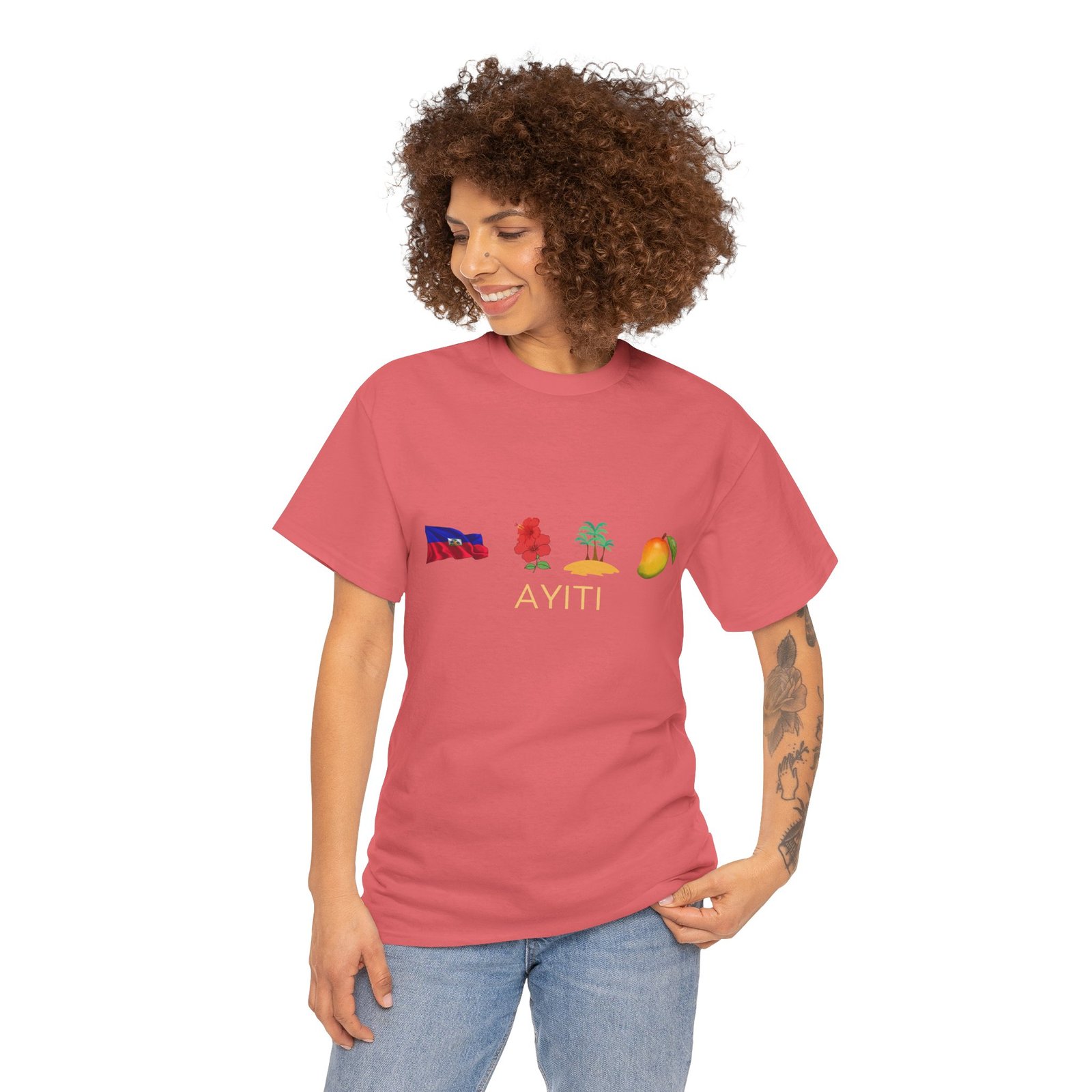 Ayiti Emoji Tee — Haiti Flag, Map & Mango Graphic T-Shirt - Image 8