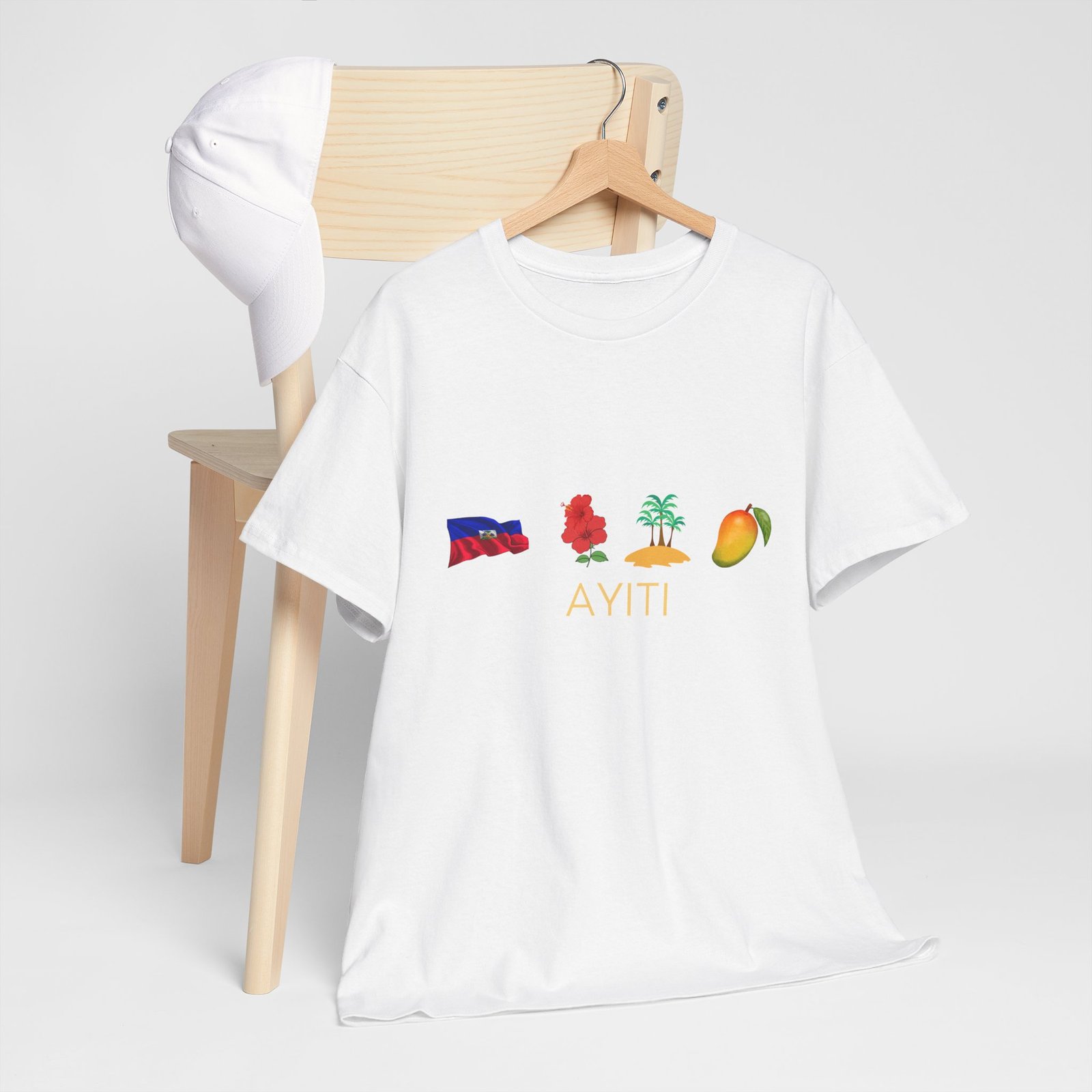 Ayiti Emoji Tee — Haiti Flag, Map & Mango Graphic T-Shirt - Image 5